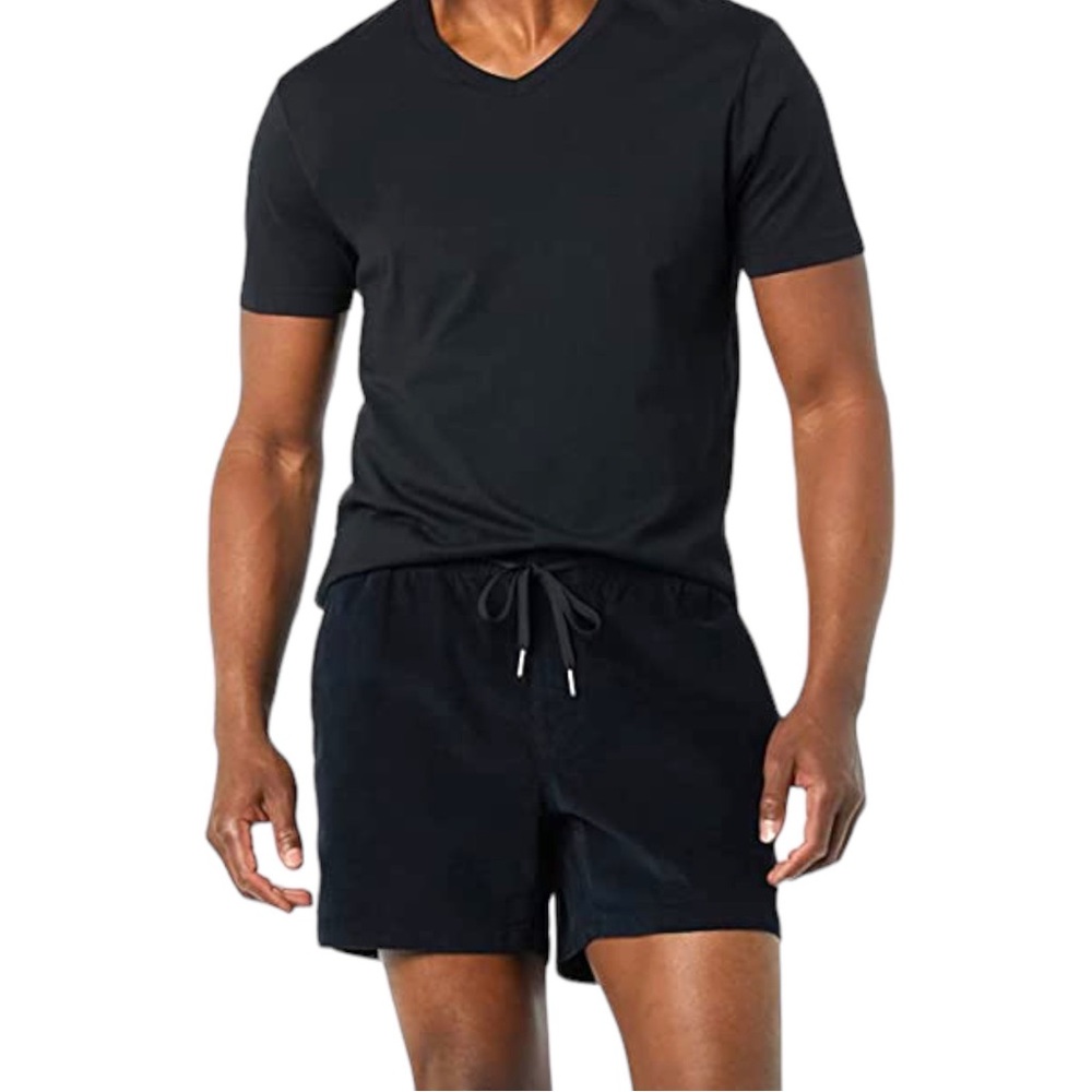 Goodthreads Men's 7" Corduroy Shorts Black Size XXL NEW